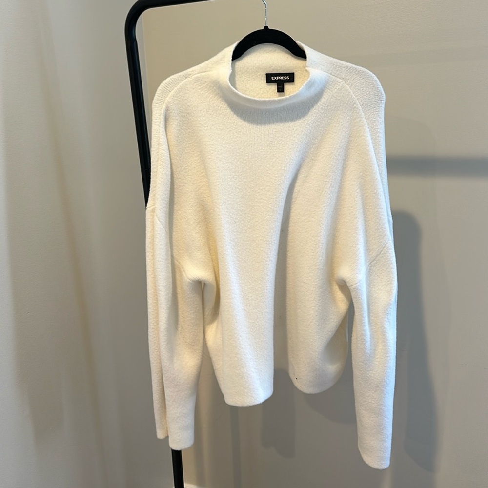 Express White Sweater - Large